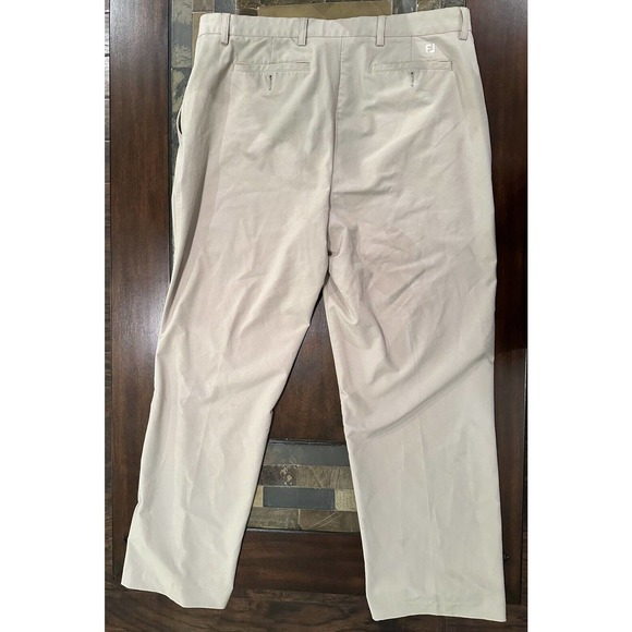Footjoy Men's Polyester Blend Khaki Traditional Pants Size W38 L32‎ - Picture 3 of 5
